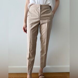 Babaton Beige Straight Leg Pants